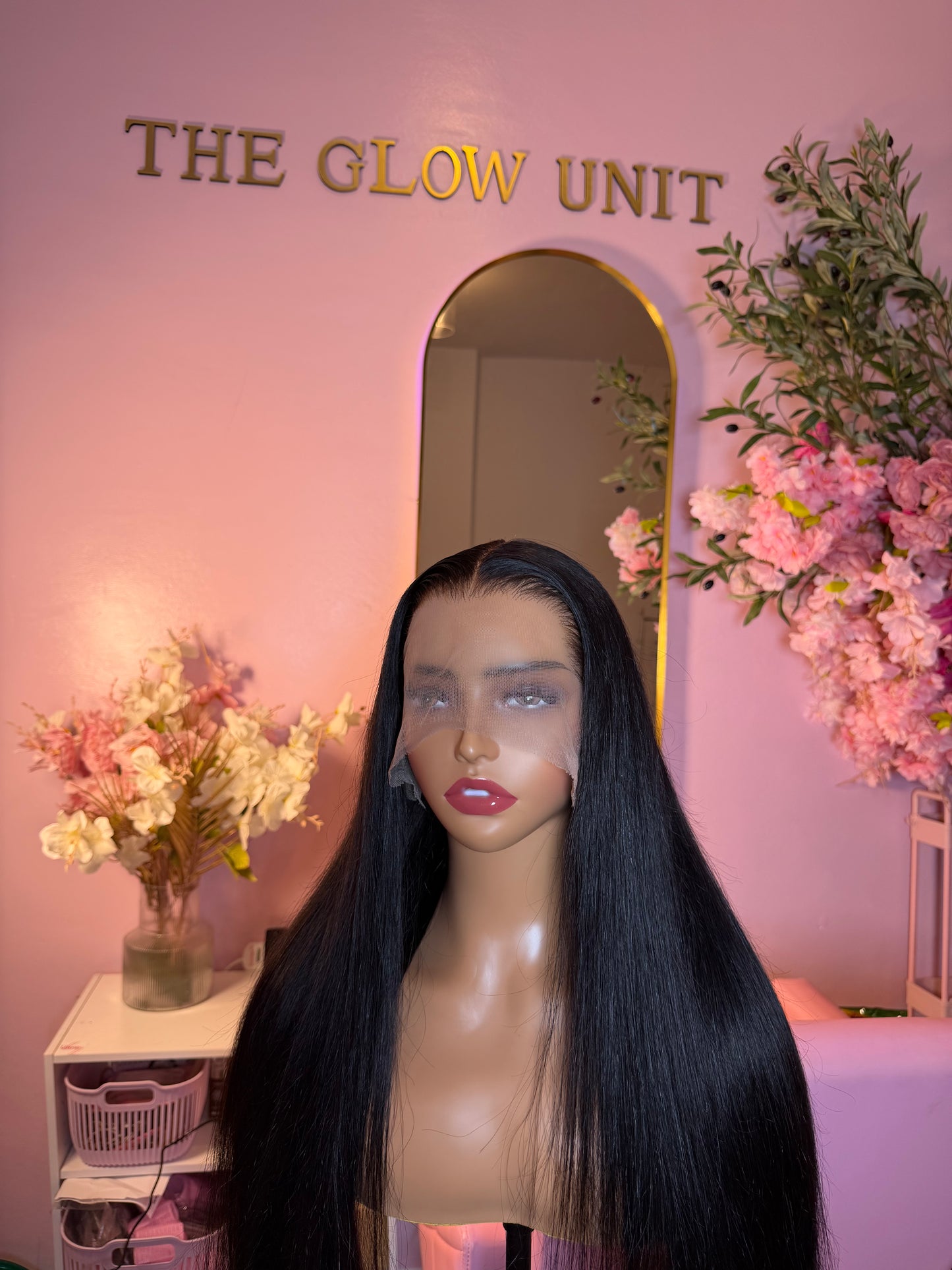 Sleek Straight Black Long Lace Frontal | 28” inches | Pre order - ready in 14-21 day